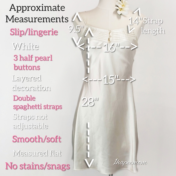 Eileen West Chemise White Slip - Picture 12 of 14